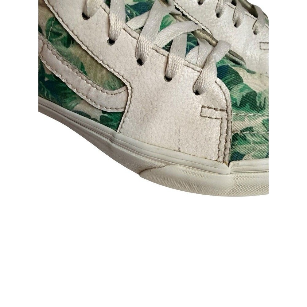 Vans SK8-Hi Palm Leaf Tropical Print High Top Sneaker Men 7 Women 8.5 EU 39 - Picture 7 of 8